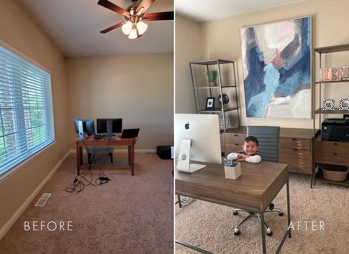 Home Office Transformation Before + After