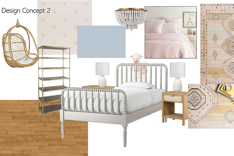 Bohemian Bedroom Redesign – Concept 2B
