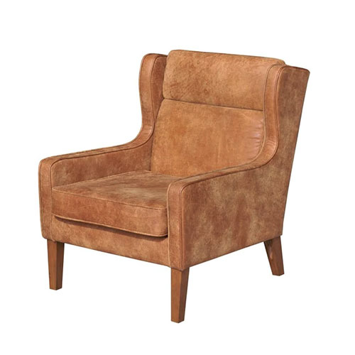 Shop the Look – Mix Home Mercantile Tan Leather Wingback Chair